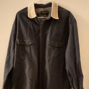 Vintage Eddie Bauer Navy Blue Jacket Mens Tall XL